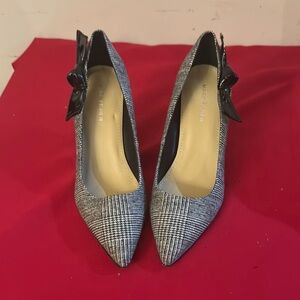 Marc Fisher Black Houndstooth Heels